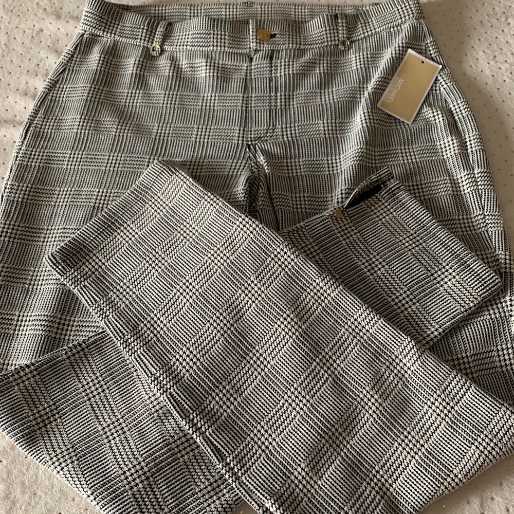 SOLD******Michael Kors plaid cropped skinny pants